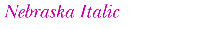 Nebraska Italic